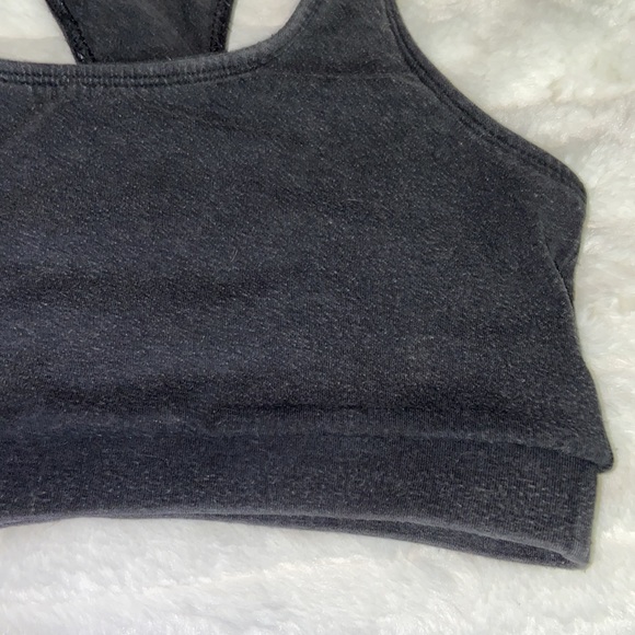 VITAL Racerback Sports Bra Cotton Polyester Spandex Blend Gray Medium M Med VTG? - Picture 3 of 6